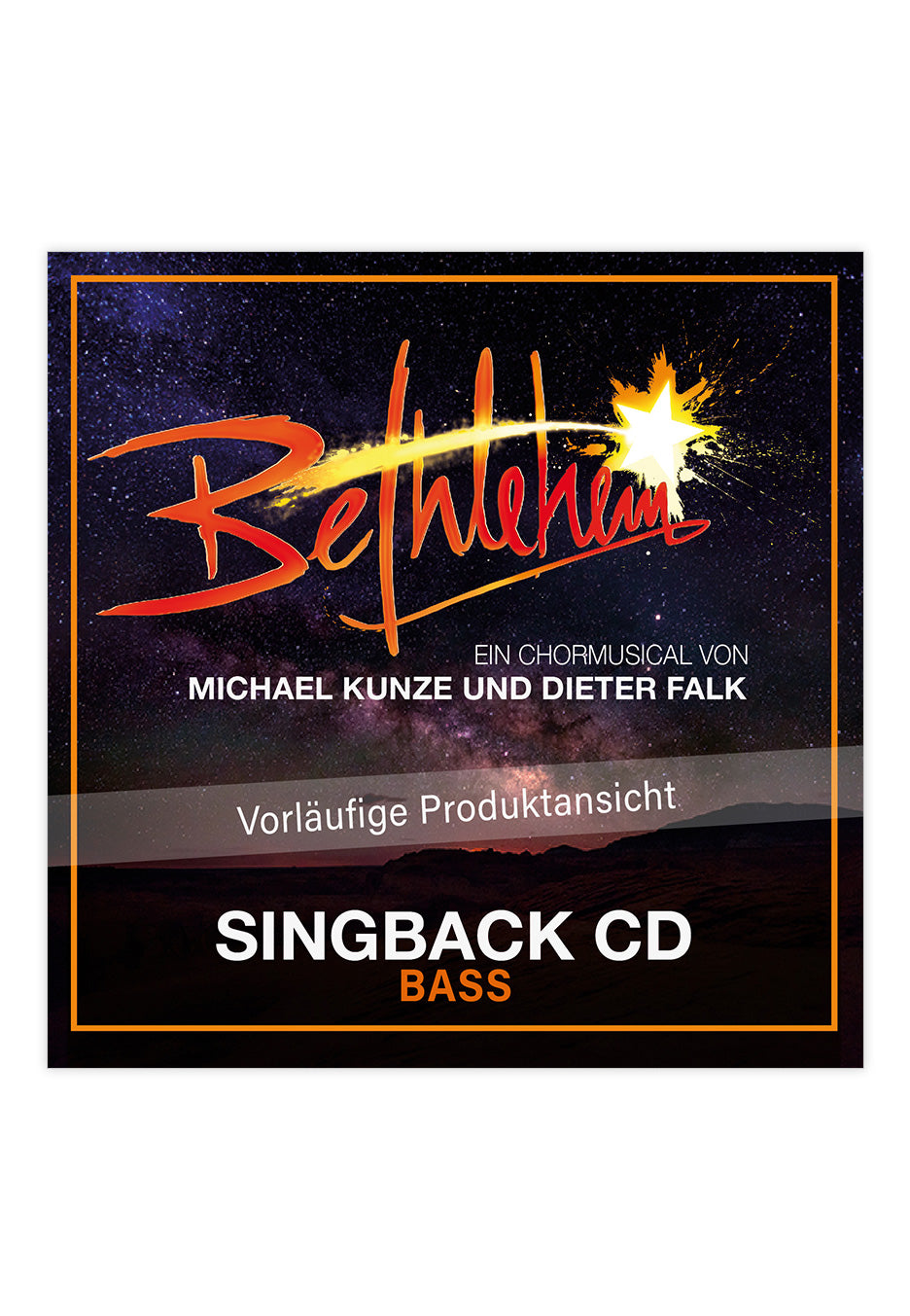 Bethlehem - Ein Chormusical Singback BASS - CD | Neutral-Image